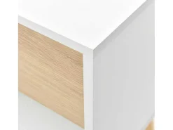 Set Van 2 Nachtkastjes - 1 Lade En 1 Nis - Wit-ModernLuxe New
