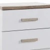 Set Van 2 Nachtkastjes Met 2 Lades - Wit En Naturel - Skaido-Vente-unique Clearance