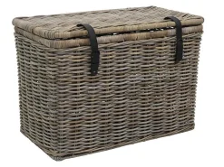 Set Van 2 Opbergkoffers Van Kubu Nefta - L80 X D45 X H55 Cm En L70 X D35 X H45 Cm - Natuurlijk Grijs-OZAIA Best