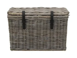 Set Van 2 Opbergkoffers Van Kubu Nefta - L80 X D45 X H55 Cm En L70 X D35 X H45 Cm - Natuurlijk Grijs-OZAIA Best
