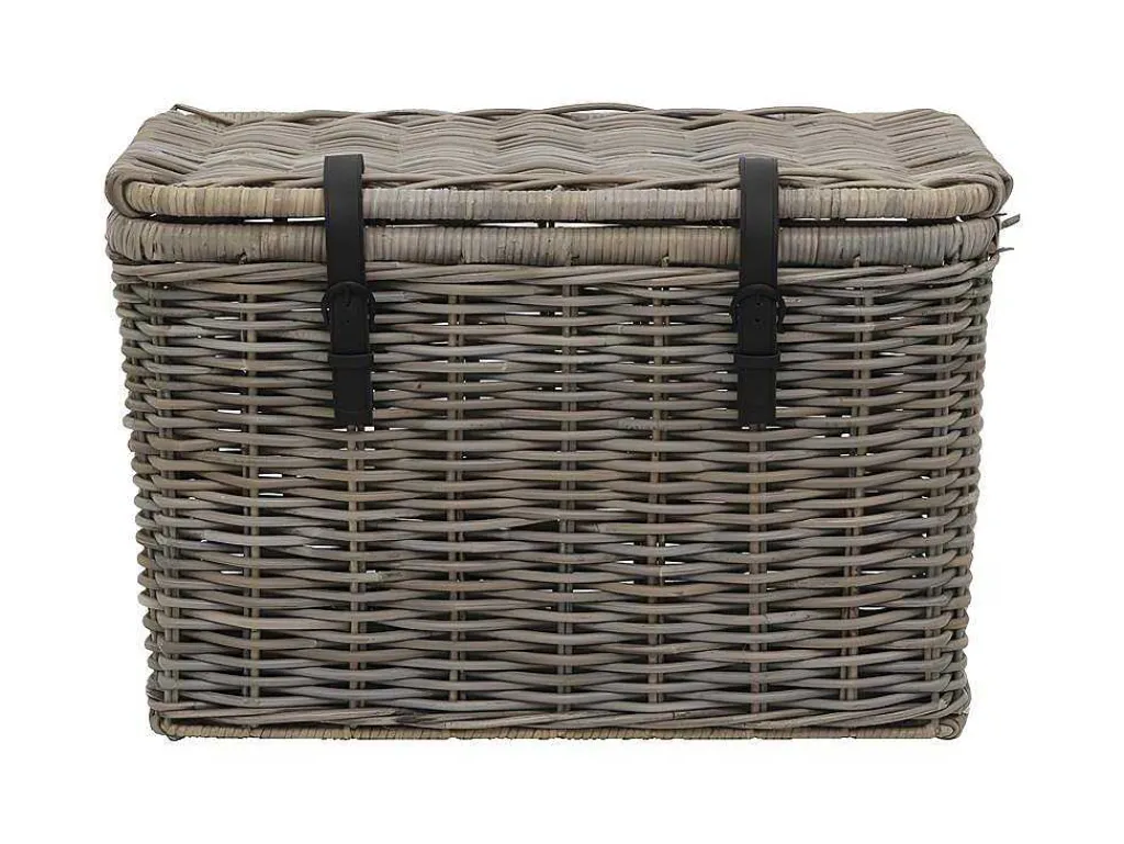Set Van 2 Opbergkoffers Van Kubu Nefta - L80 X D45 X H55 Cm En L70 X D35 X H45 Cm - Natuurlijk Grijs-OZAIA Best