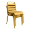 Set Van 2 Opstapelbare Tuinstoelen Van Metaal - Mosterdgeel - Mirmande Van-MYLIA Hot