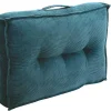 Set Van 2 Palletkussens Van Ribfluweel - L60 X D40 Cm - Blauw - Baila-OZAIA