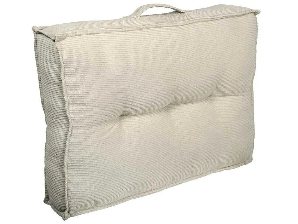 Set Van 2 Palletkussens Van Ribfluweel - L60 X D40 Cm - Beige - Baila-OZAIA Discount