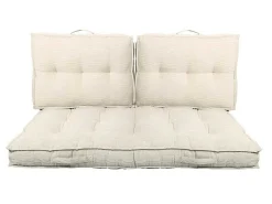 Set Van 2 Palletkussens Van Ribfluweel - L60 X D40 Cm - Beige - Baila-OZAIA Discount