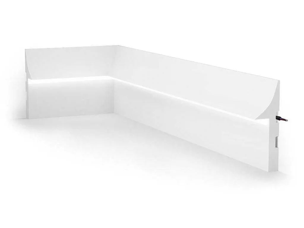 Set Van 3 Plinten Van Polystyreen L290 X H15 Cm Wit - Radeno-Vente-unique