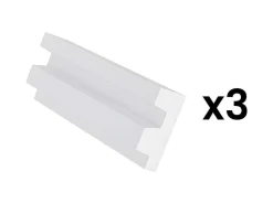 Set Van 3 Plinten Van Polystyreen L290 X H5 Cm Wit - Ardeo-Vente-unique