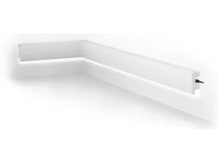 Set Van 3 Plinten Van Polystyreen L290 X H5 Cm Wit - Ardeo-Vente-unique