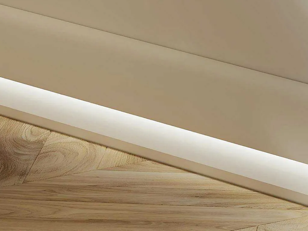 Set Van 3 Plinten Van Polystyreen L290 X H10 Cm Wit - Coreo-Vente-unique Online