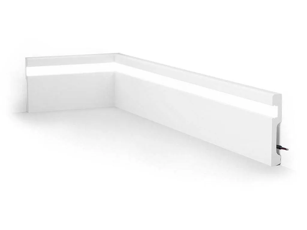 Set Van 3 Plinten Van Polystyreen L290 X H12 Cm Wit - Ateno-Vente-unique Hot