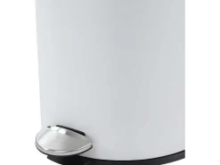 Set Van 2 Roestvrijstalen Pedaalemmers Pira - 30L En 3L - Wit En Goudkleurig-OZAIA Best