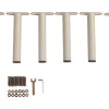Set Van 6 Ronde Poten Voor Een Lattenbodem - Beige-Vente-unique Discount