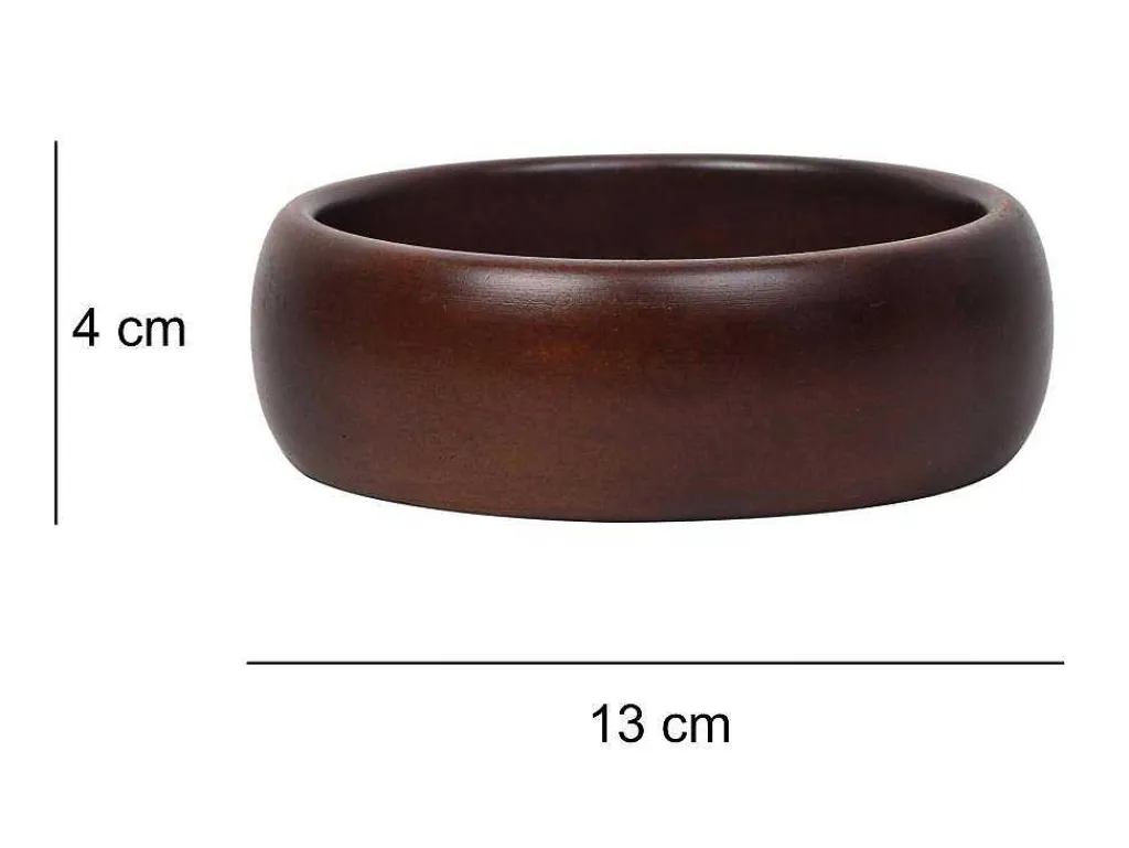 Set Van 4 Schaaltjes - D13 X H4 Cm - Mangohout - Naturel - Valisa-OZAIA Discount
