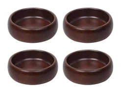 Set Van 4 Schaaltjes - D13 X H4 Cm - Mangohout - Naturel - Valisa-OZAIA Discount