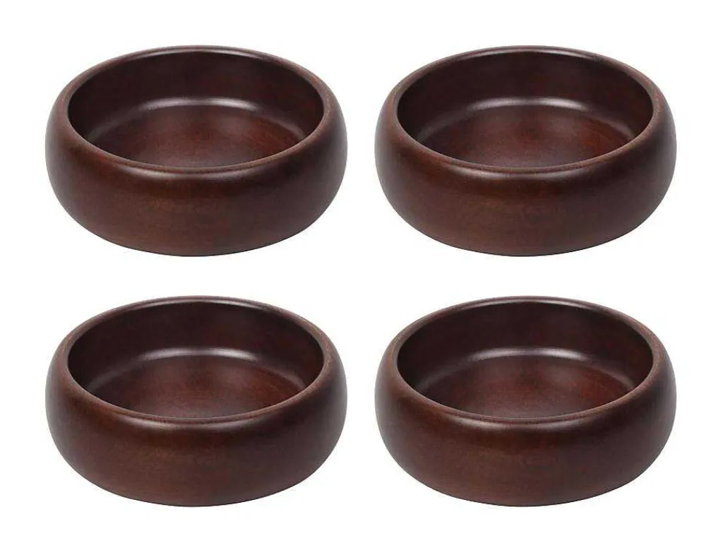 Set Van 4 Schaaltjes - D13 X H4 Cm - Mangohout - Naturel - Valisa-OZAIA Discount