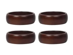Set Van 4 Schaaltjes - D13 X H4 Cm - Mangohout - Naturel - Valisa-OZAIA Discount