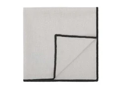 Set Van 4 Servetten Van Katoen En Linnen - 45 X 45 Cm - Taupegrijs - Borina-OZAIA Sale