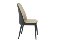 Set Van 2 Stoelen In Kunstleer En Metaal - Beige En Antraciet - Mildura-Vente-unique Hot