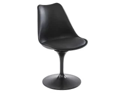 Set Van 2 Stoelen In Polypropeen, Kunstleer En Metaal - Zwart - Xafy-Vente-unique Hot