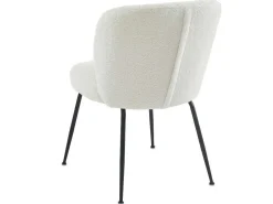 Set Van 2 Stoelen In Ribfluweel En Metaal - Wit - Polpona Van Pascal Morabito-Vente-unique Online