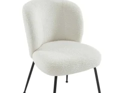 Set Van 2 Stoelen In Ribfluweel En Metaal - Wit - Polpona Van Pascal Morabito-Vente-unique Online