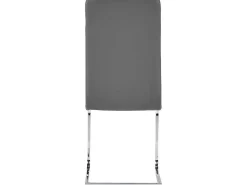 Set Van 4 Stoelen Lirica - Grijs Kunstleer-Vente-unique Discount