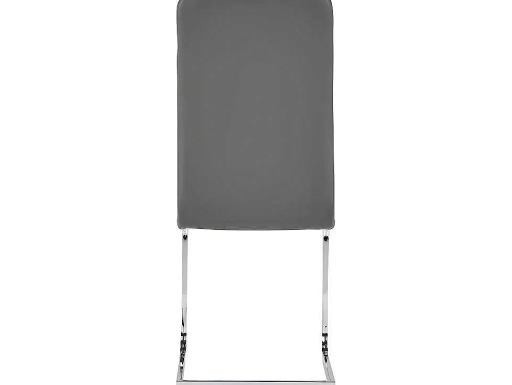 Set Van 4 Stoelen Lirica - Grijs Kunstleer-Vente-unique Discount