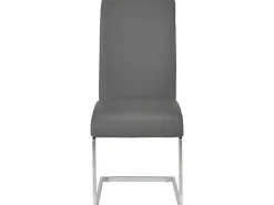Set Van 4 Stoelen Lirica - Grijs Kunstleer-Vente-unique Discount
