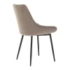 Set Van 2 Stoelen Masurie - Fluweel - Taupe-Vente-unique Clearance