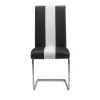 Set Van 4 Stoelen Trinity Van Kunstleer - Zwart En Wit - Van Pascal Morabito-Vente-unique Best