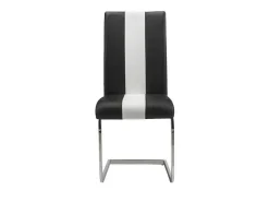 Set Van 4 Stoelen Trinity Van Kunstleer - Zwart En Wit - Van Pascal Morabito-Vente-unique Best
