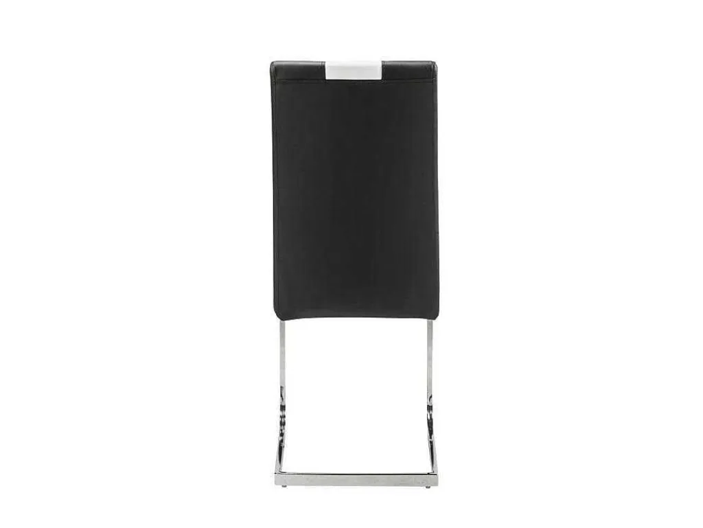 Set Van 4 Stoelen Trinity Van Kunstleer - Zwart En Wit - Van Pascal Morabito-Vente-unique Best