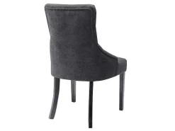 Set Van 6 Stoelen Van Stof En Heveahout - Grijs - Mervia-Vente-unique Clearance