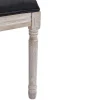 Set Van 2 Stoelen Van Stof En Heveahout - Zwart - Amboisette-Vente-unique Discount