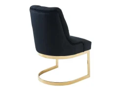 Set Van 6 Stoelen Van Velours En Goudkleurig Roestvrij Staal - Zwart - Porilaso Van-PASCAL MORABITO Discount