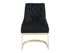Set Van 2 Stoelen Van Velours En Goudkleurig Roestvrij Staal - Zwart - Porilaso Van-PASCAL MORABITO Online