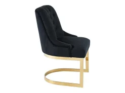 Set Van 2 Stoelen Van Velours En Goudkleurig Roestvrij Staal - Zwart - Porilaso Van-PASCAL MORABITO Online