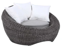 Set Van 2 Tuinfauteuils Van Gevlochten Hars - Grijs - Whiteheaven-MYLIA Best