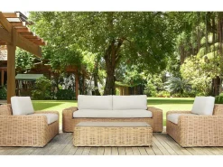 Set Van 2 Tuinstoelen Obidos Van Gevlochten Hars-MYLIA Discount