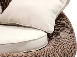 Set Van 2 Tuinstoelen Van Karamelkleurig Gevlochten Hars - Whiteheaven-MYLIA Outlet