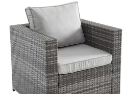 Set Van 2 Tuinstoelen Van Geweven Hars - Grijs - Anori-MYLIA Online