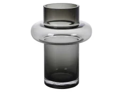 Set Van 2 Vazen Van Getint Glas - D25 X H30 Cm - Glas - Gerookt Grijs - Valoit-OZAIA New
