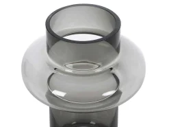 Set Van 2 Vazen Van Getint Glas - D25 X H30 Cm - Glas - Gerookt Grijs - Valoit-OZAIA New