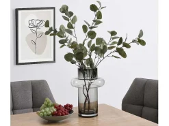 Set Van 2 Vazen Van Getint Glas - D25 X H30 Cm - Glas - Gerookt Grijs - Valoit-OZAIA New