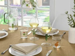 Set Van 4 Wijnglazen Met Cactusvoet - Transparant En Groen - O8,5 X H19,5 Cm - Gellif-OZAIA Best