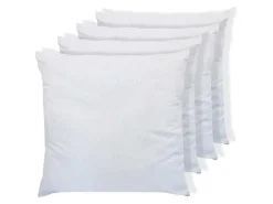 Set Van 4 Zachte Hoofdkussens 60 X 60 Cm - 400 Gr - Wit - Torivia-DREAMEA Hot