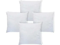 Set Van 4 Zachte Hoofdkussens 60 X 60 Cm - 400 Gr - Wit - Torivia-DREAMEA Hot