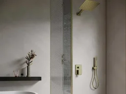 Set Van Inbouwdouche Met Mechanische Mengkraan - Goud Met Satijnafwerking - Tocantis-Shower & Design