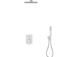 Set Van Inbouwdouche Met Mechanische Mengkraan - Geborsteld Nikkelkleurig - Tocantis-Shower & Design Sale