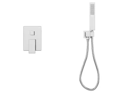 Set Van Inbouwdouche Met Mechanische Mengkraan - Geborsteld Nikkelkleurig - Tocantis-Shower & Design Sale
